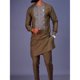 thumbnail image 3 of Conjunto étnico tradicional africano nuevo 2024 para hombre, cuello redondo, manga larga, dos piezas, conjunto de lujo para banquete de boda o fiesta, 3 of 5