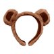 thumbnail image 4 of Diadema con orejas de oso marrón, lazo con orejas de oso, diadema para el pelo, gorro con orejas de conejo peludas para niñas, mujeres, disfraces, cosplay, fiestas, 4 of 8