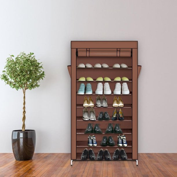 Shoe rack with zippered cover hotsell