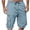 Sky Blue, variant on Big & Tall Men’s Stretch Canvas Cargo Shorts Heavy Duty Reinforced Pocket Casual Workwear S-5XL