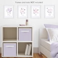 thumbnail image 3 of Lavender Purple, Pink Grey and White Wall Art Prints Room Decor for Baby, Nursery, and Kids for Watercolor Floral Collection by Sweet Jojo Designs - Set of 4 - Peace, Love, Joy, Bliss, 3 of 6