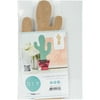 Beyond The Page MDF Standing Cactus Shape, 10.25" x 5.25" x 1.5"