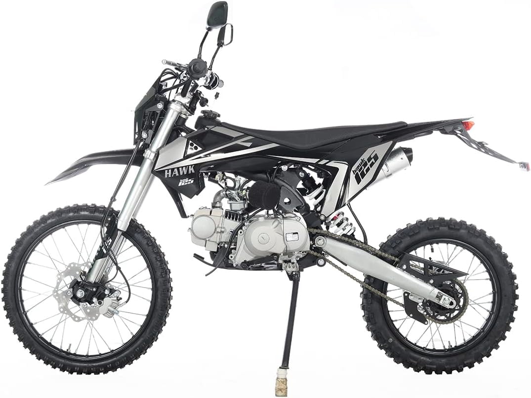 X-Pro Brand New 125cc Dirt Bike, All Lights 4 Manual Transmission Electric/Kick Start, 19"/16" Tires