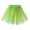 Green, variant on JGGSPWM Womens Tulle Rainbow Mini Skirt Layered Design Elastic Waist Relaxed Fit Fashion Pleated Gauze Short Dancing Skirt Gauze Dress Green Free Size