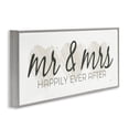 thumbnail image 4 of Stupell Industries Romantic Mr & Mrs Typography Painting Gray Framed Art Print Wall Art, 24 x 10, 4 of 10