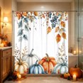 thumbnail image 4 of Fall Shower Curtain with Autumn Leaf Pattern, Waterproof Bathroom Panel with Rust Resistant Holes, Fall Decor Home Accent for Bath Stall Tub, 4 of 6