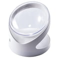 thumbnail image 1 of Cuenco Transparente Para Gatos Con Boca Oblicua, Cuenco Separado Antideslizante Para Gatos, Cuenco Para Mascotas Con Protección Para El Cuello, Cuenco Para Mascotas Con Diseño Dividido Para El Hogar seitruly PT001389-00, 1 of 7