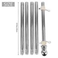 thumbnail image 4 of Flagpole, Stainless Steel Flagpole, Suitable for Courtyard Garden, Stainless Flag Holder (sil -ES Silver, 4 of 5
