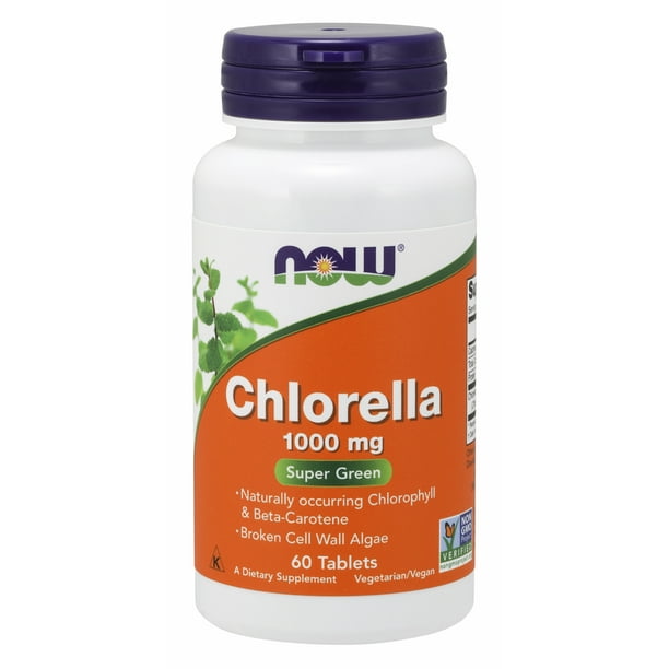 NOW Supplements, Chlorella 1000 mg with naturally occurring Chlorophyll
