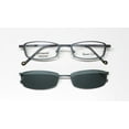 thumbnail image 2 of SMARTCLIP 419 EYEGLASS FRAME/GLASSES WITH OPTIONAL SUNGLASS CLIP-ON STYLISH RARE, 2 of 10