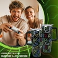 thumbnail image 6 of 30 oz Gaming Tumbler With Handle and Straw, 30oz Insulated Stainless Gaming Tumbler Coffee Travel Mugs Cup Water Bottle Game Lovers Gifts for Men Boys, 6 of 6