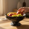 thumbnail image 4 of Radicaln Marble Fruit Bowl 10 Inches Black Handmade Decorative Bowl For Kitchen Table, Ideal Key Holder, Candy Dish and Fruit Bowl For Kitchen Countertop, 4 of 6