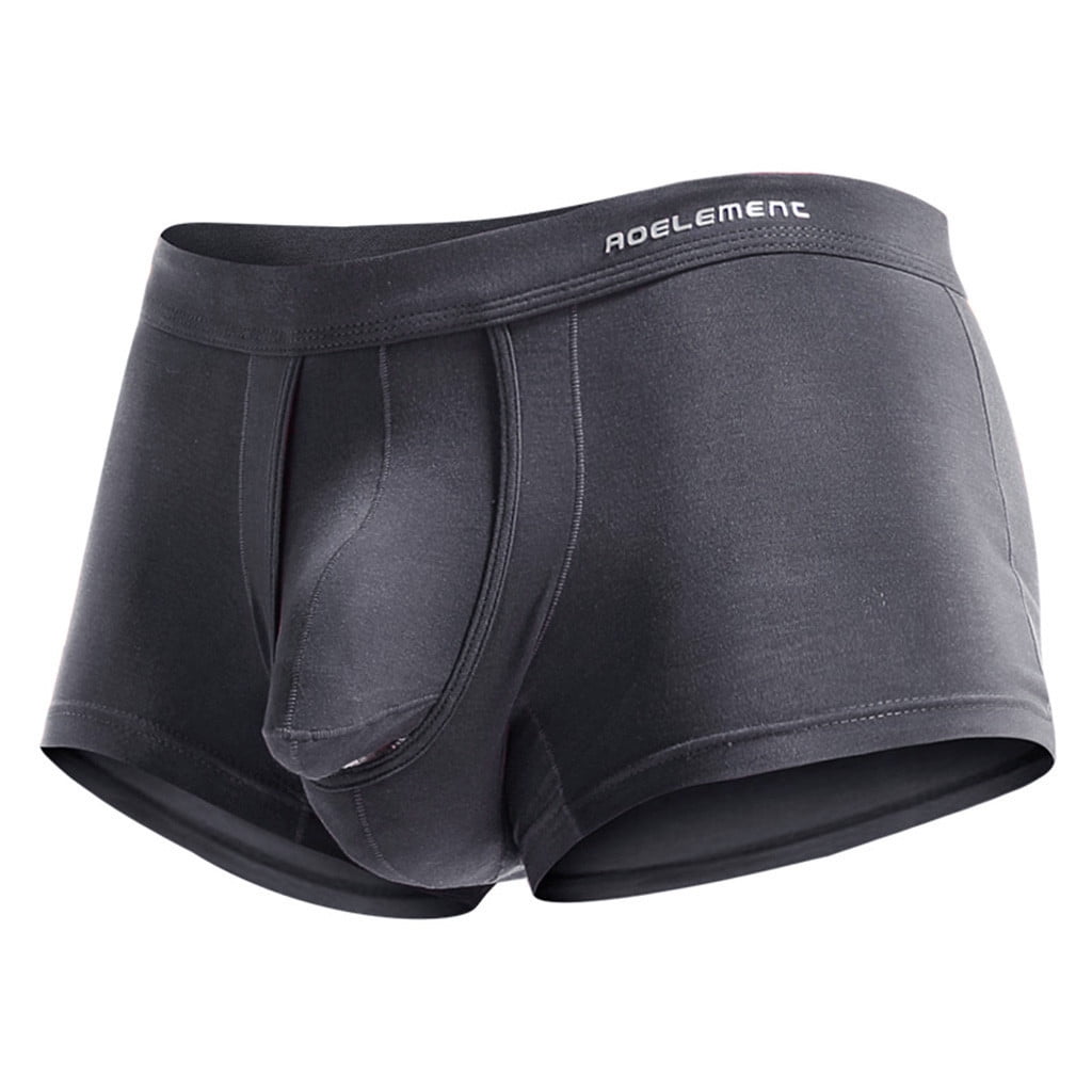 Cheap Men's Briefs Guns and Bullets Separation Boxer Briefs Scrotum Support  Pocket Pants Men's Boxer Briefs