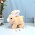 thumbnail image 3 of Adorable Pink Electronic Rabbit Plush Toy - Interactive Walking, Ear-Shaking & Sound-Making Pet for Kids 4-6, Soft Cuddly Companion, Perfect Birthday Gift for Girls, Compact & Easy to Carry, 3 of 6