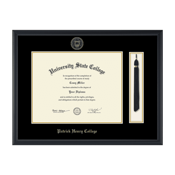Framerly - PHC Tassel Diploma Frame In Black Moulding