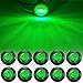 thumbnail image 3 of NBWDY 10Pc 3/4'' Round Green Led Bullet Marker lights,Front Rear Side LED Marker Lights,LED Clearance Lights,LED Trailer Marker Lights for Trailer Truck RV Car Bus Van Pickup ATV Boat Caravan, 3 of 4