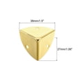 thumbnail image 2 of 8 Pcs Furniture Corner Edges Protector, 27mm Metal Edge Guard with Screws, Light Gold, 2 of 6