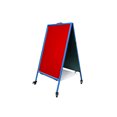 thumbnail image 2 of FixtureDisplays® Chevalet Double Face avec Surfaces Magnétiques Effaçables à Sec - Bleu 19531, 2 of 12