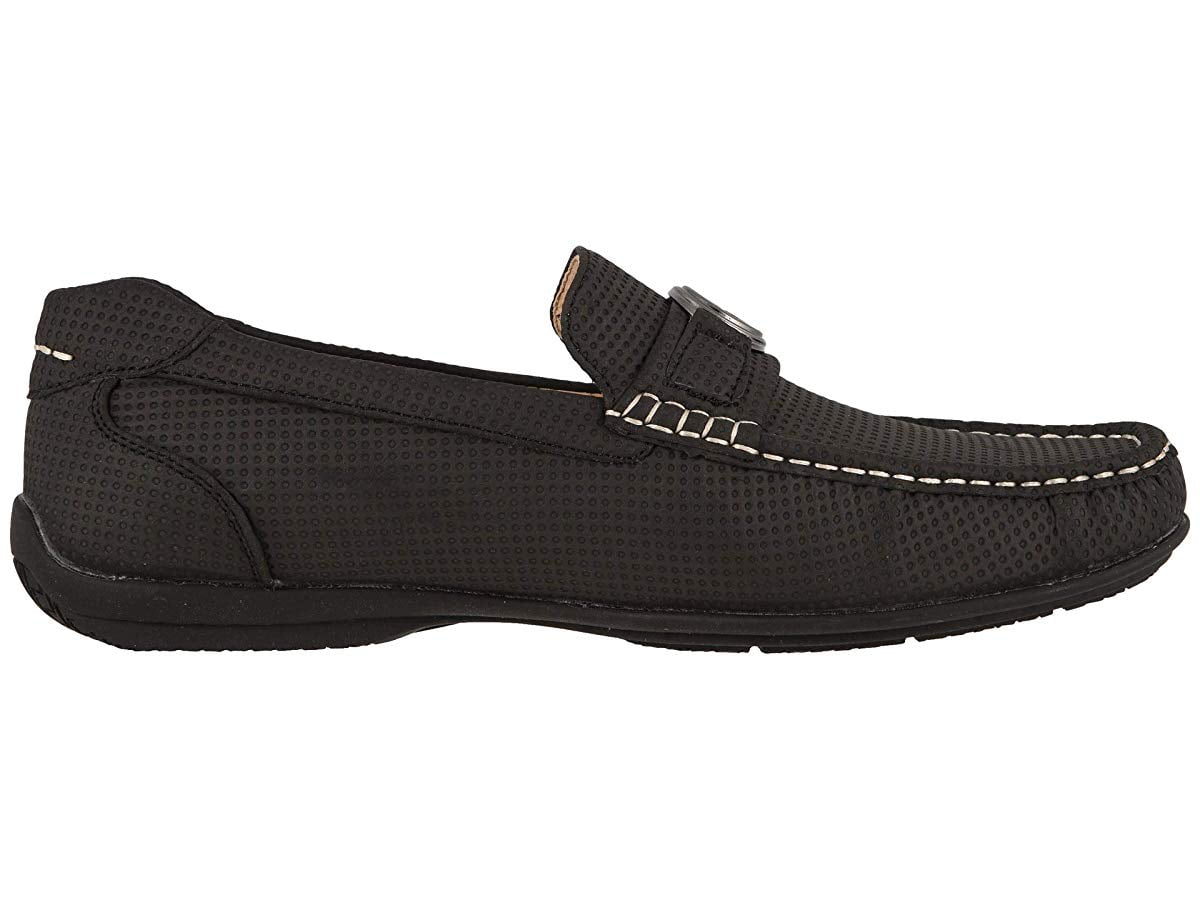 stacy adams emile black medallion toe derbys
