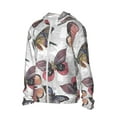thumbnail image 2 of Fotbe Vintage Butterflies Men's Women's UPF 50+ Sun Protection Jacket Hooded Cooling Shirt with Pockets Hiking Outdoor Performance-X-Large, 2 of 9