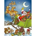 thumbnail image 1 of Carolines Treasures APH4570CHF Christmas Santa Taking Off Flag Canvas House Size, 1 of 4