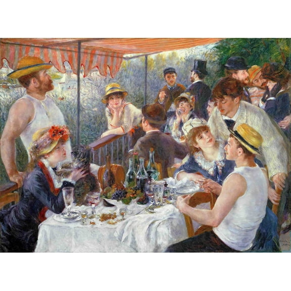 Renoir "The Luncheon of the Boating Party" (1881) Glossy Poster
