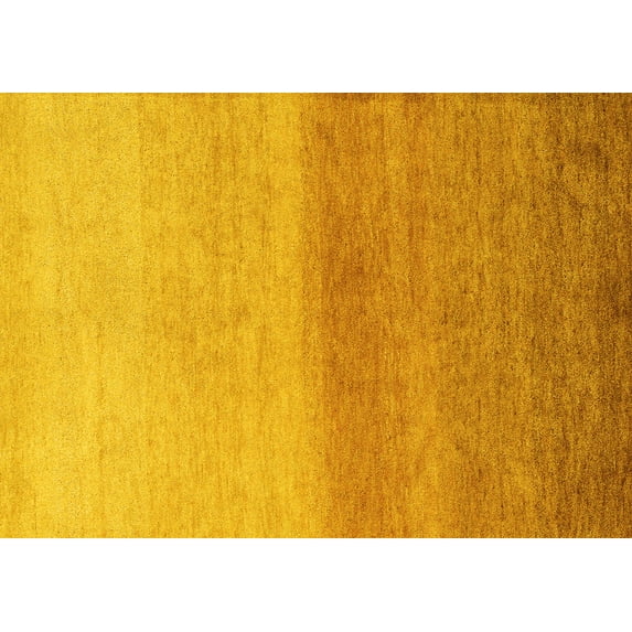 Ahgly Company Indoor Rectangle Abstract Yellow Modern Area Rugs, 5' x 7'
