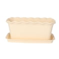 thumbnail image 1 of Weavy Edge Plastic Flower Pot Garden Plant Grow Container (With Holder), 1 of 10