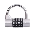 thumbnail image 1 of Weatherproof Security Padlock Portable Heavy Duty 4 Dial Digit Combination Lock Outdoor Gym, 1 of 7