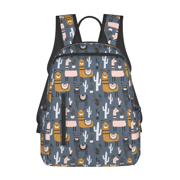 Easygdp Llama and Cactus para Easygdp Yak - Mochila Casual Ligera y Resistente para Viaje y Senderismo para Hombres y Mujeres