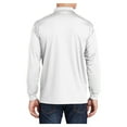 thumbnail image 2 of Yellow Rooster Men's Long Sleeve Micropique Sport-Wick Polo Shirt White M, 2 of 8