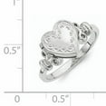 thumbnail image 4 of 925 Sterling Silver 10mm Locket Ring Love, 4 of 8