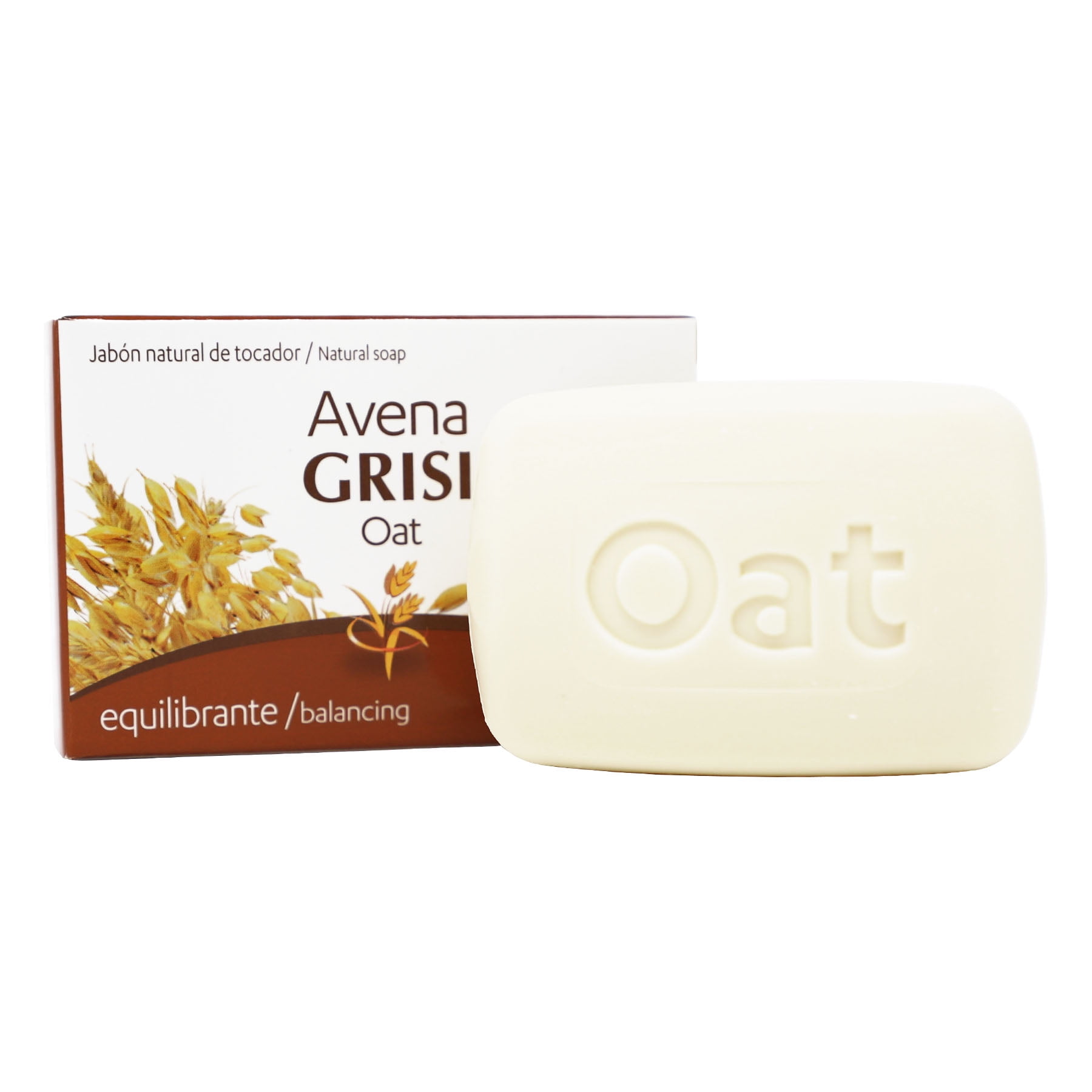 Grisi Oat Soap Cleansing Bar with Natural Oat for All Skin Types, 3.5 oz
