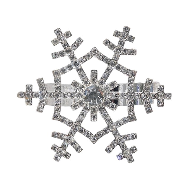 Monstrate Anillos para servilletas de amplia aplicación, 6 piezas, mesas de Navidad y Acción de Gracias, decoraciones fáciles de limpiar Barra de herramientas plata