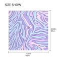thumbnail image 2 of Lavender Zebra Print Women's Fashion Soft Scarf Square Satin Head Scarf Neck Scarf Head Hair Wraps, 2 of 6