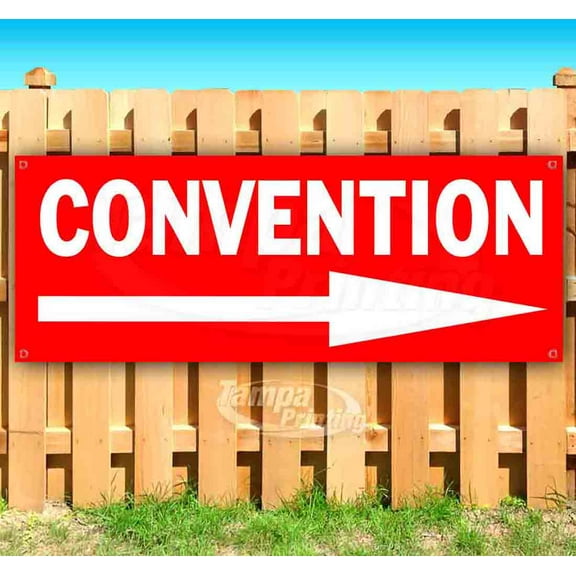 Convention 13 oz Vinyl Banner With Metal Grommets