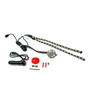 Alpena Multigloz Universal Multi-Color LED Light Strip Kit, 2 x 12" Strips with Power Adapter, Model 78417