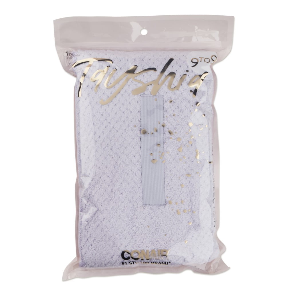 Tayshia by Conair Microfiber UltraAbsorbent Dry StyleandGo Hair Wrap