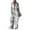 White, variant on Womens Fall Tops Trendy Casual Trend Print Loose Long Sleeve Shirt Straight Leg Pants Suit Green