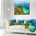 thumbnail image 2 of Designart Similan Islands Paradise Bay - Modern Seascape Throw Pillow - 16x16, 2 of 4