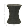 thumbnail image 2 of Household Essentials Handwoven Paper Rope Stool with Hourglass Shape, Gray, 2 of 5