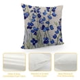 thumbnail image 4 of PHYHOO Green Plant Floral Pillow Covers Linen Watercolor Purple Lavender Decorative Pillow Case Spring Summer Decorations for Home Sofa Couch White, 4 of 5