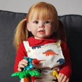 thumbnail image 2 of Muñeca Reborn, niña realista de 20 pulgadas con ojos azules y cabello rubio, 2 of 2