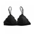 thumbnail image 1 of Bralette for Women Triangle Cups Removable Padded Wire Free Pull On Closure, 1 of 5