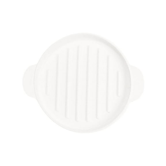 Ppsfege Microwave Bacon Cooker with Cover, Silicone Microwave Bacon Cooker with Lid, Microwave Bacon Tray, Microwave Bacon Rack Tray for Oven（Circular）