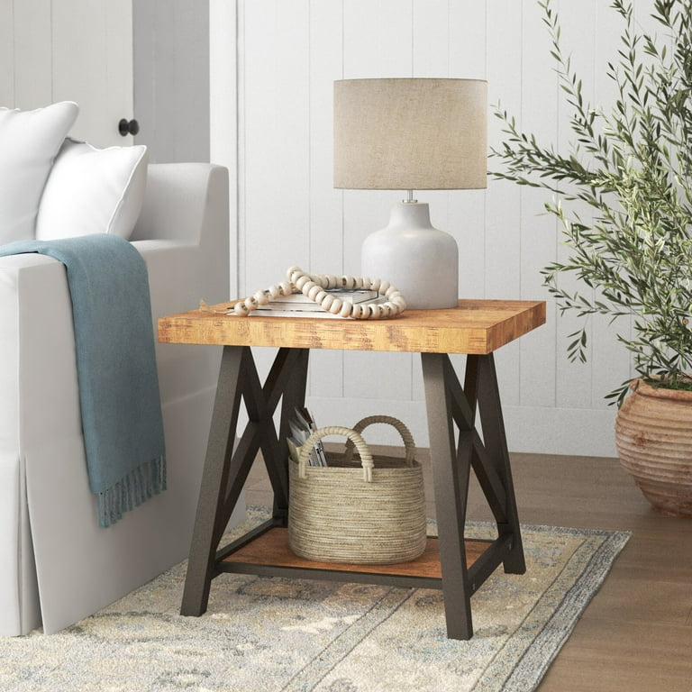 Isakson Trestle End Table Overall 22 H x 24 W x 22 D