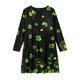 thumbnail image 4 of Vestidos de Manga Larga de las Niñas Tamaño 7-8 Elástico un Vestido de Patinador de Línea Twirly para Niños, Cuello Redondo Recital Escolar con Mezcla Suave, 4 of 6