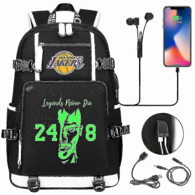 Ko Be Bryant No.24 Backpack Computer Compartment Schoolbag Youth Large-capacity Backpack Waterproof Leisure Travel Backpack-13