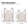 thumbnail image 2 of Bingfone Dachshund Dog Puppy Drawstrings Backpacks Bags for Men Women Gym Drawstrings Bag-Small, 2 of 6