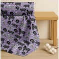 thumbnail image 4 of Soimoi Purple Cotton Voile Fabric Stencil Cow & Pig Animal Print Fabric by the Yard 56 Inch Wide, 4 of 7